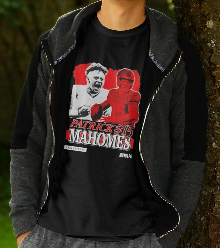 Patrick Mahomes #15 Dreamathon Red Football Legend T-Shirt