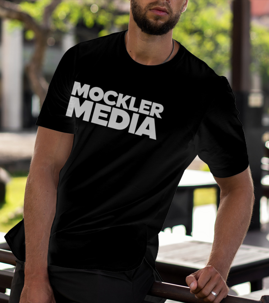 Mockler Media Brand Identity Vertical Text T-Shirt