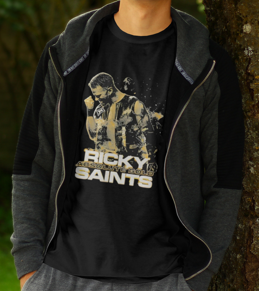 Ricky Saints Absolute Gold Fist Pump Victory T-Shirt