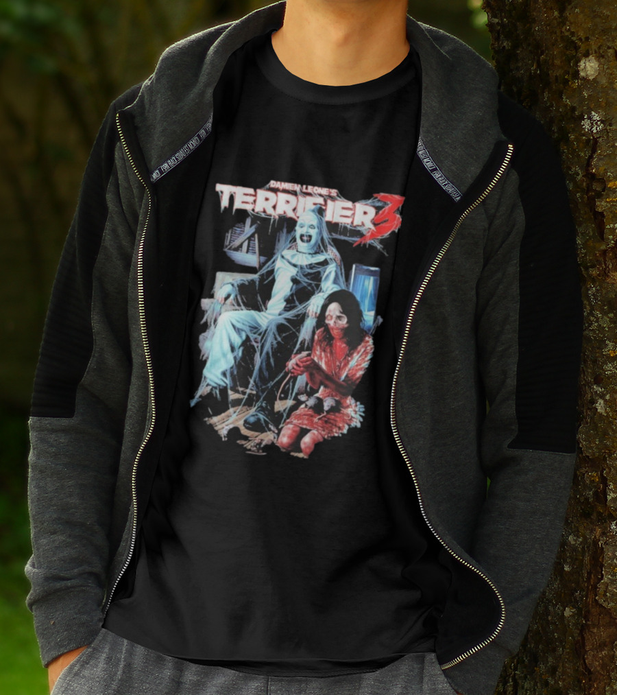 Damien Leone's Terrifier 3 Halloween Horror Scene T-Shirt