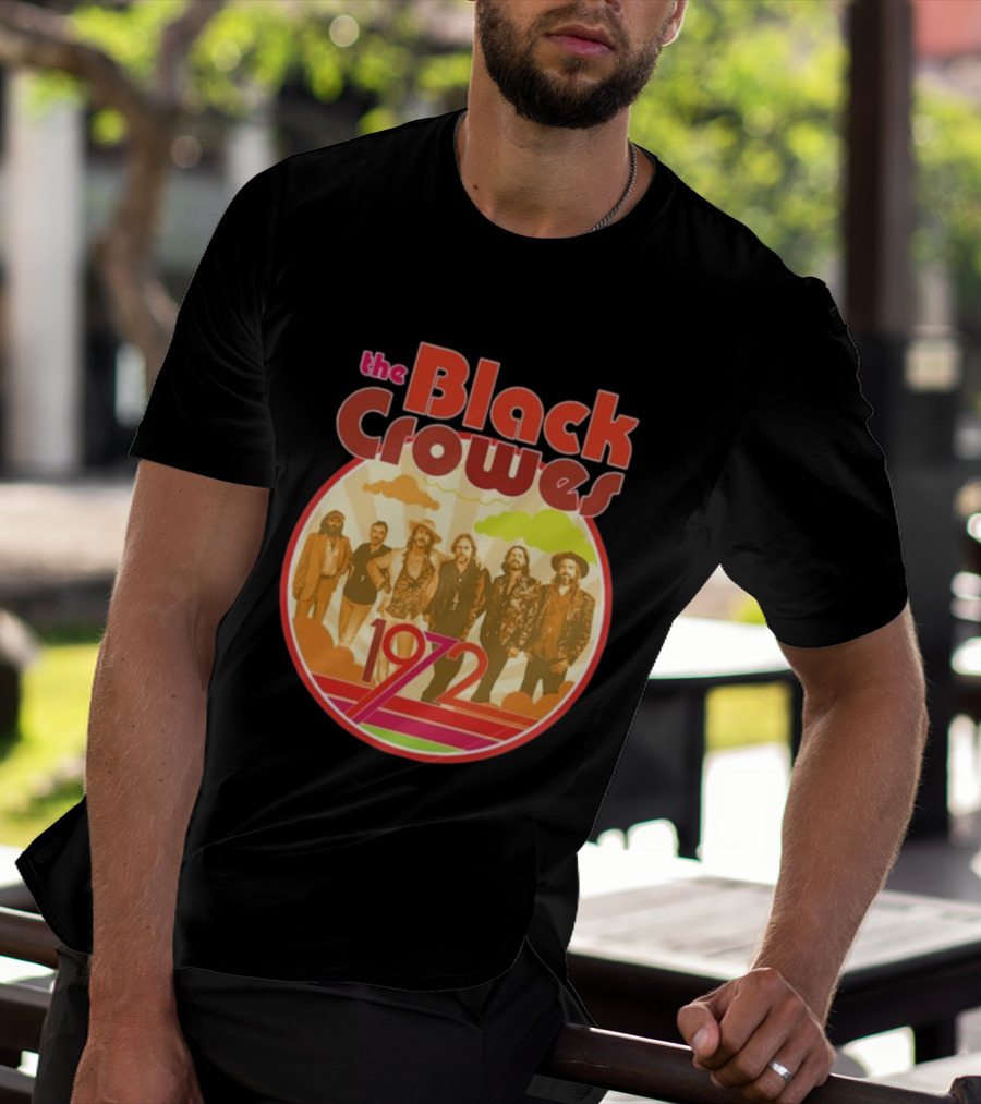 The Black Crowes Retro 1972 Band Photo T-Shirt