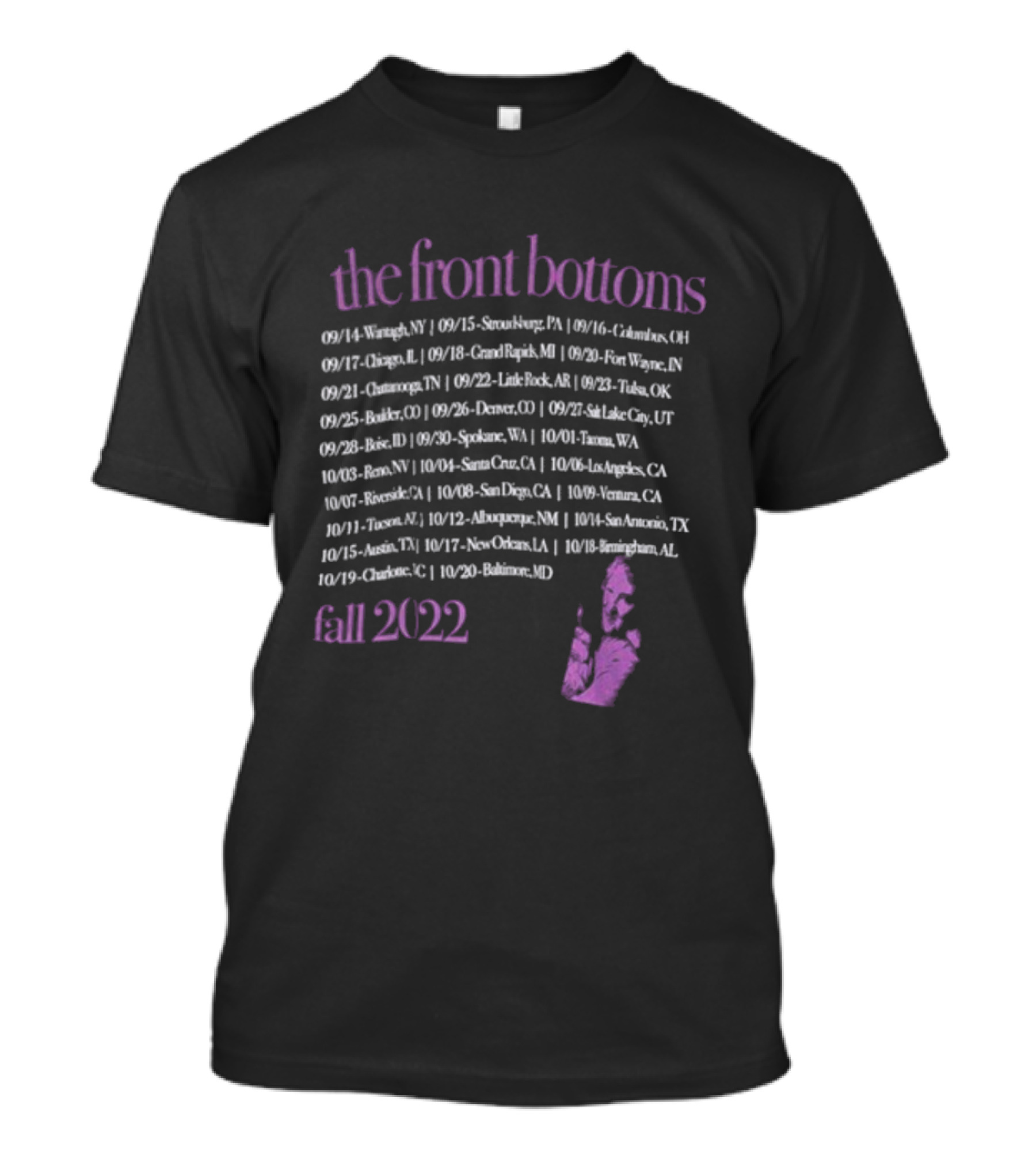 Theresa Fall 2022 Tour Dates The Front Bottoms T-Shirt