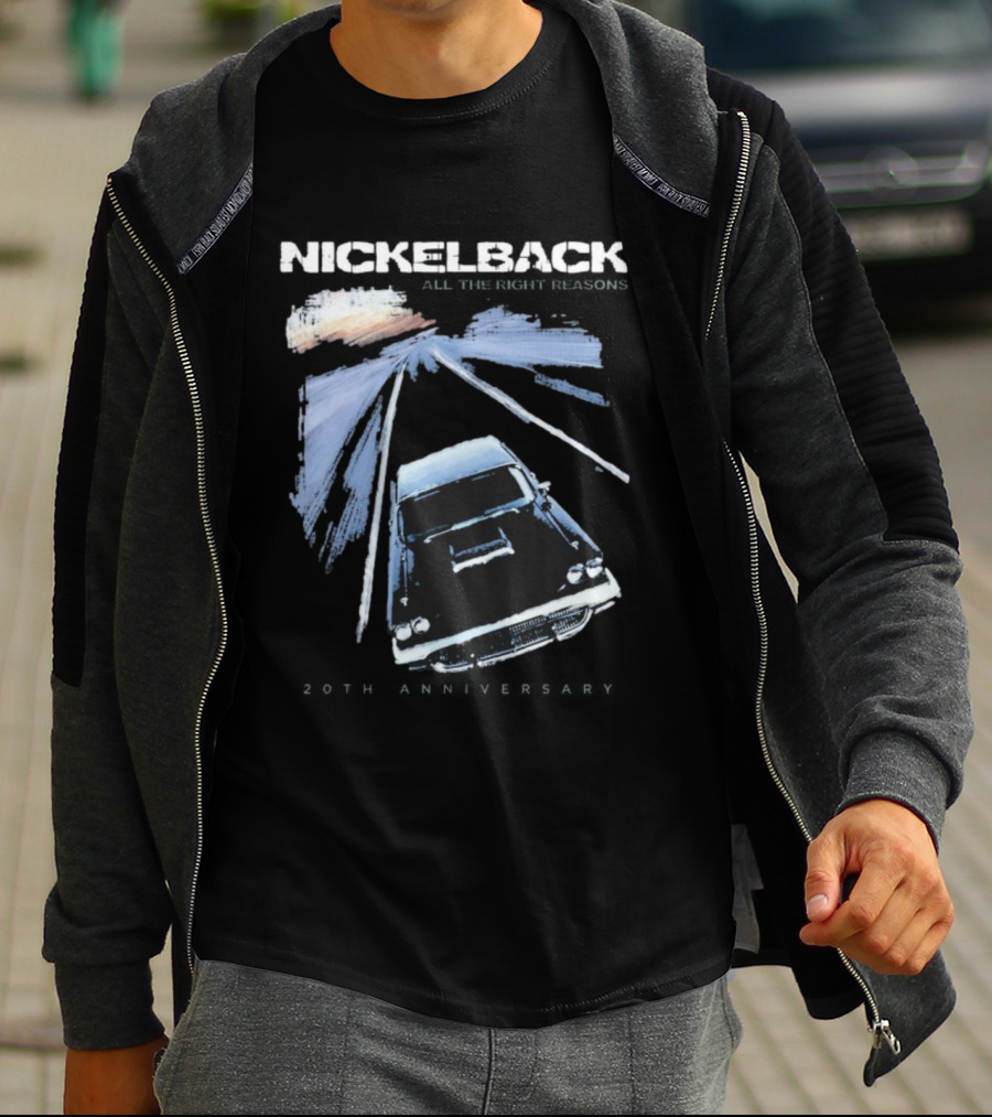 Nickelback All The Right Reasons 20th Anniversary Vintage Car Cover T-Shirt