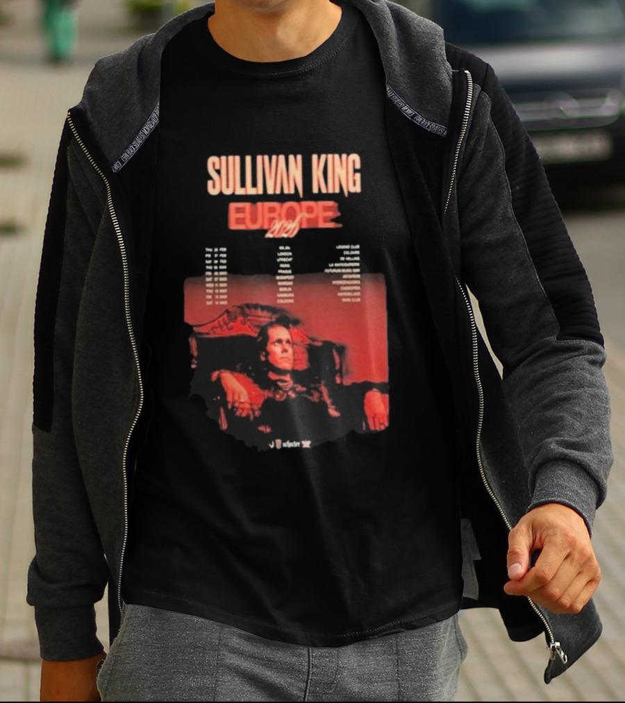 Sullivan King Europe 2026 Tour Dates And Locations T-Shirt