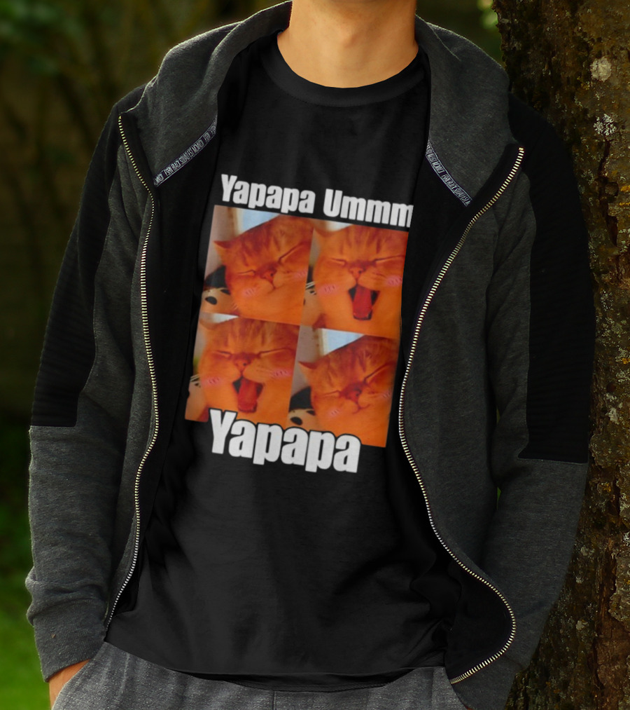 Yapapa Ummmm Funny Yapapa Ummmm Yapapa Cat Meme T-Shirt