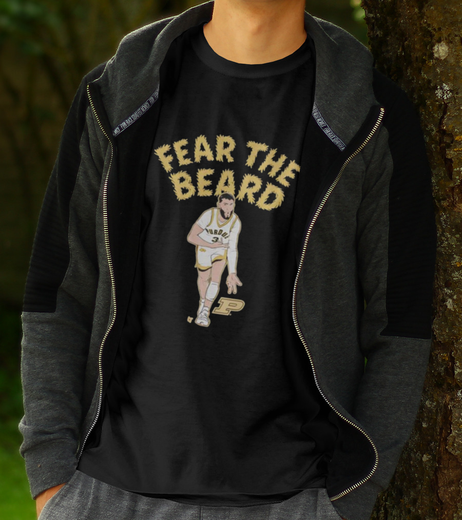 Purdue Basketball Fear The Beard Braden Smith Number 3 T-Shirt