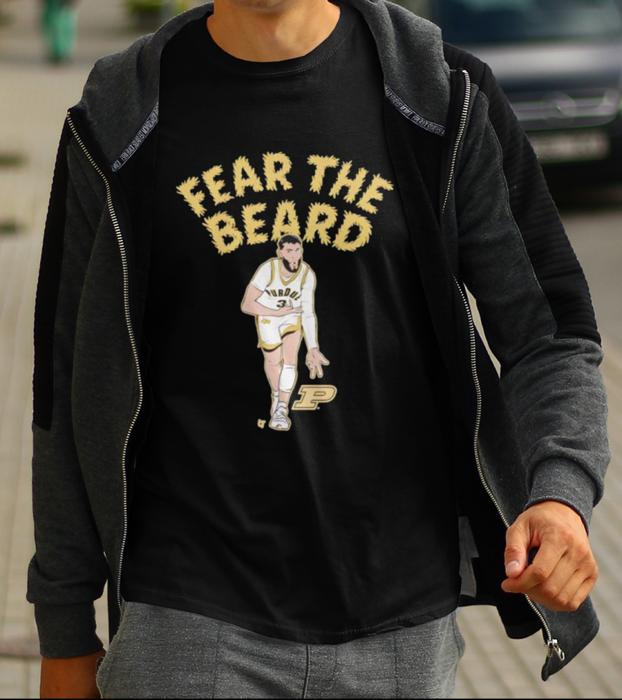 Purdue Basketball Fear The Beard Braden Smith Number 3 T-Shirt