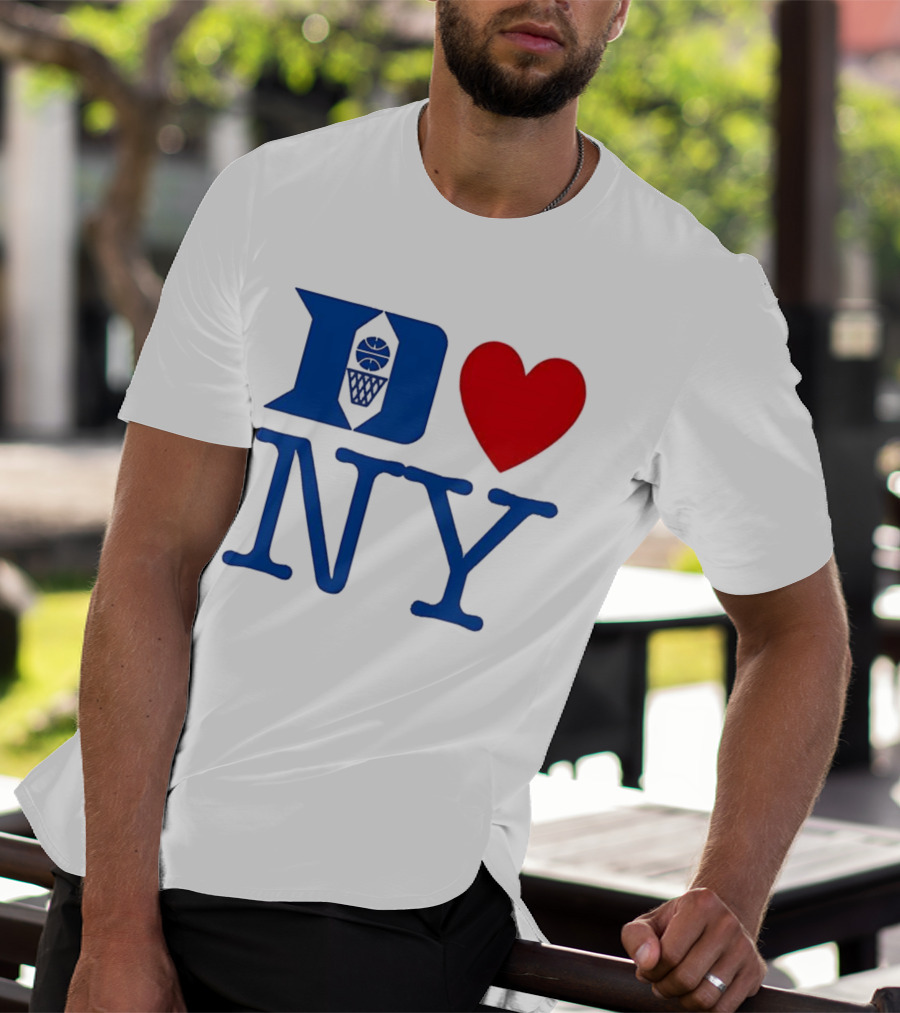 Duke Heart NY Basketball Symbol T-Shirt