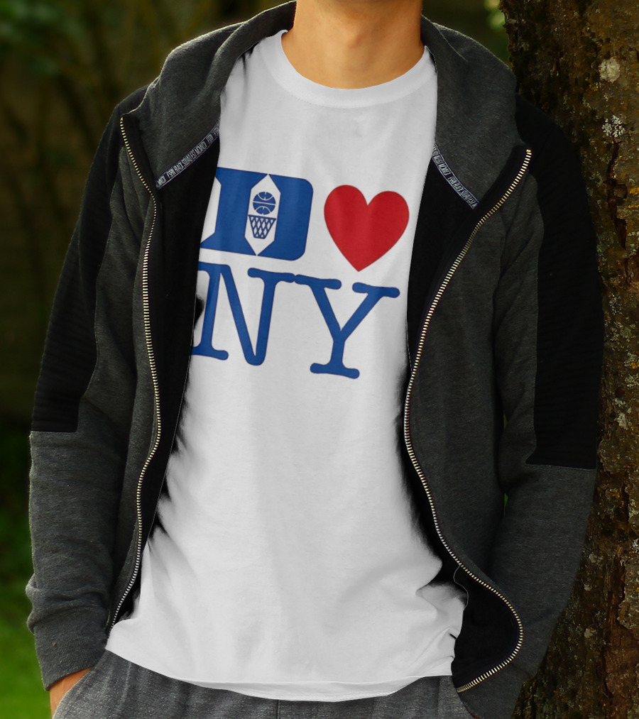 Duke Heart NY Basketball Symbol T-Shirt