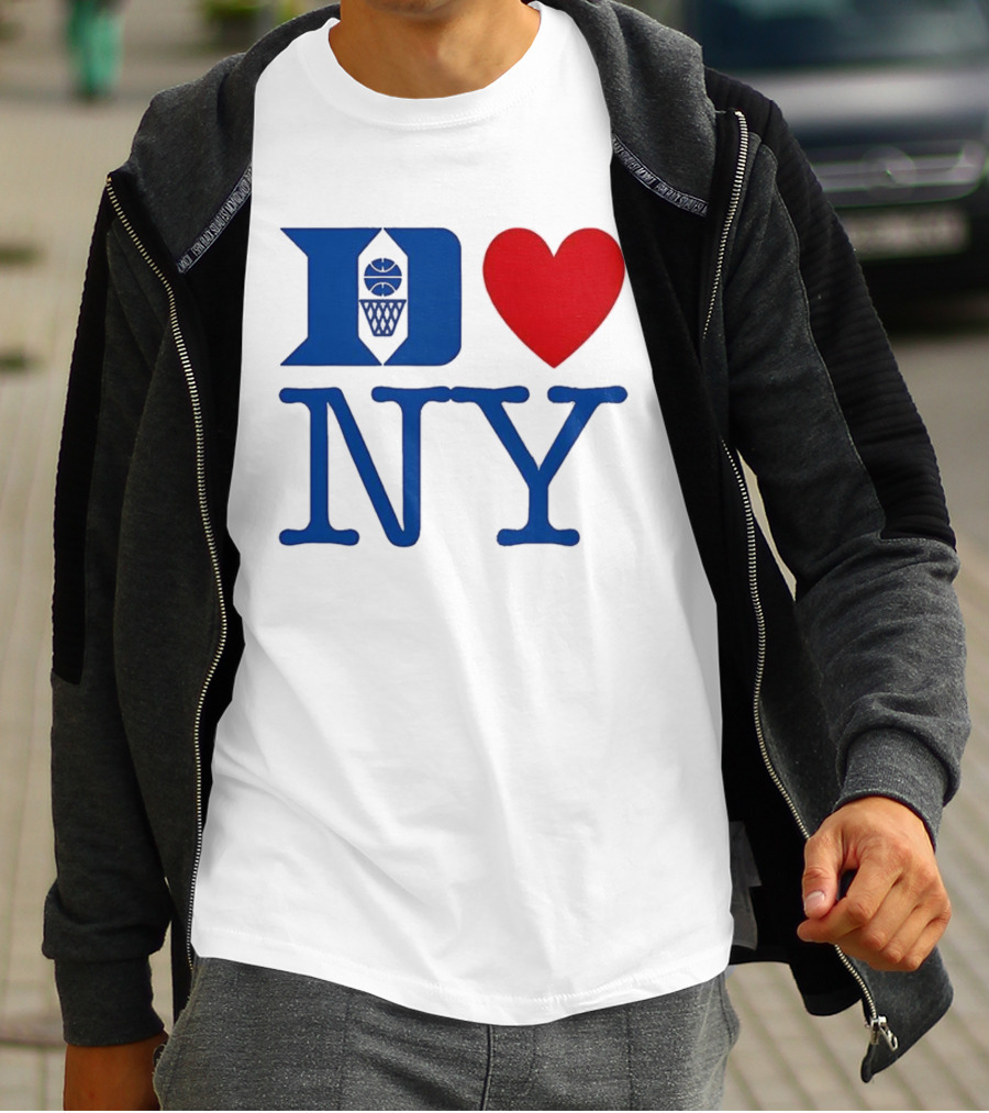 Duke Heart NY Basketball Symbol T-Shirt