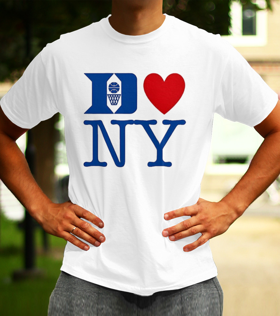 Duke Heart NY Basketball Symbol T-Shirt