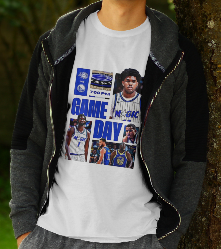 Orlando Magic Vs Golden State Warriors NBA Game Day 2025 7:00 PM T-Shirt
