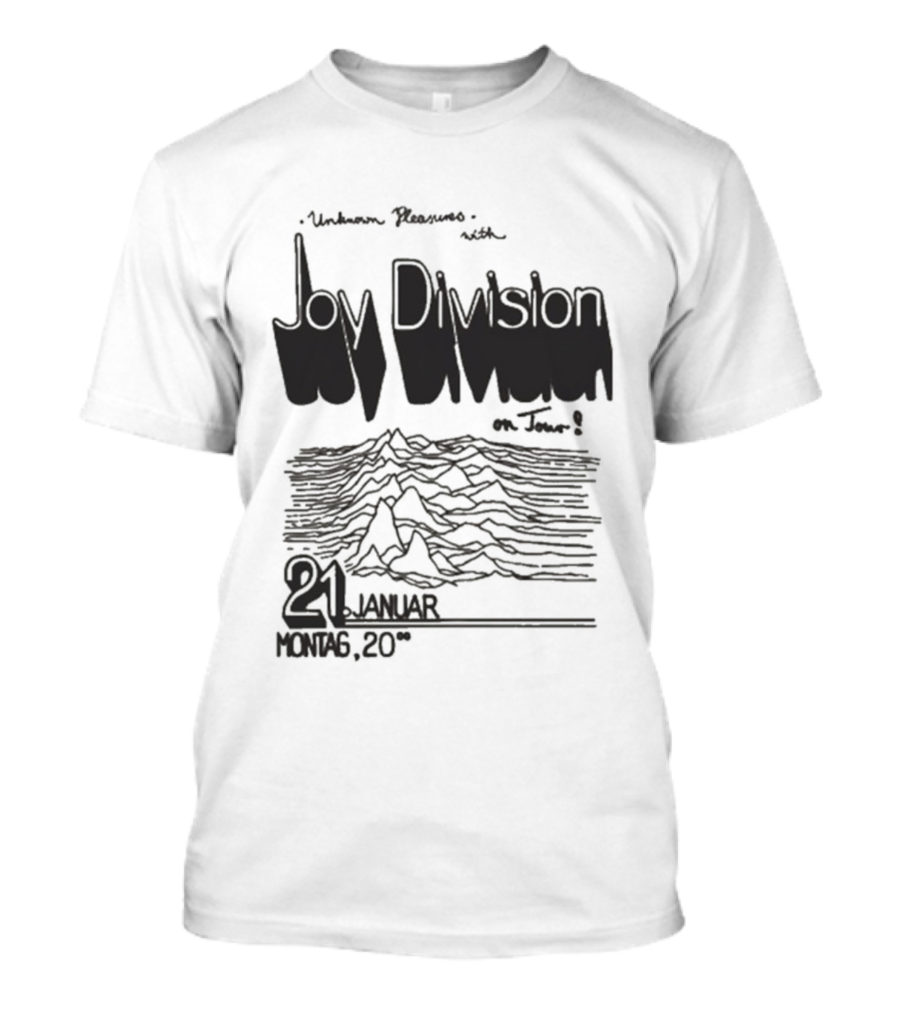 Joy Division Unknown Pleasures Tour 2025 21 Januar Montag 20 T-Shirt