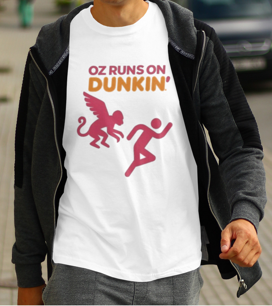 Wicked OZ Runs On Dunkin' Flying Monkey Chase T-Shirt