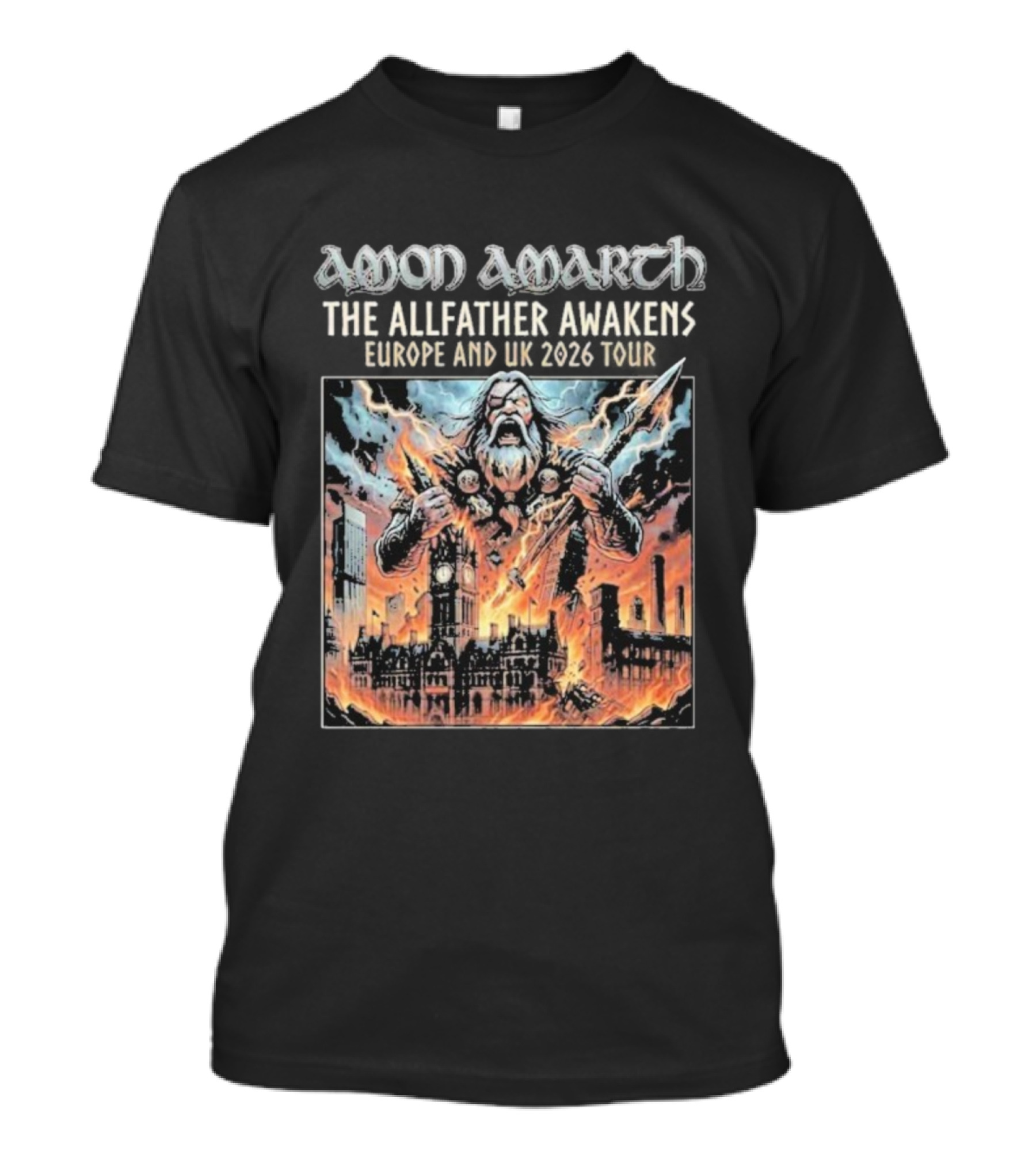 Amon Amarth The Allfather Awakens Europe And UK 2026 Tour Manchester UK 10 October T-Shirt