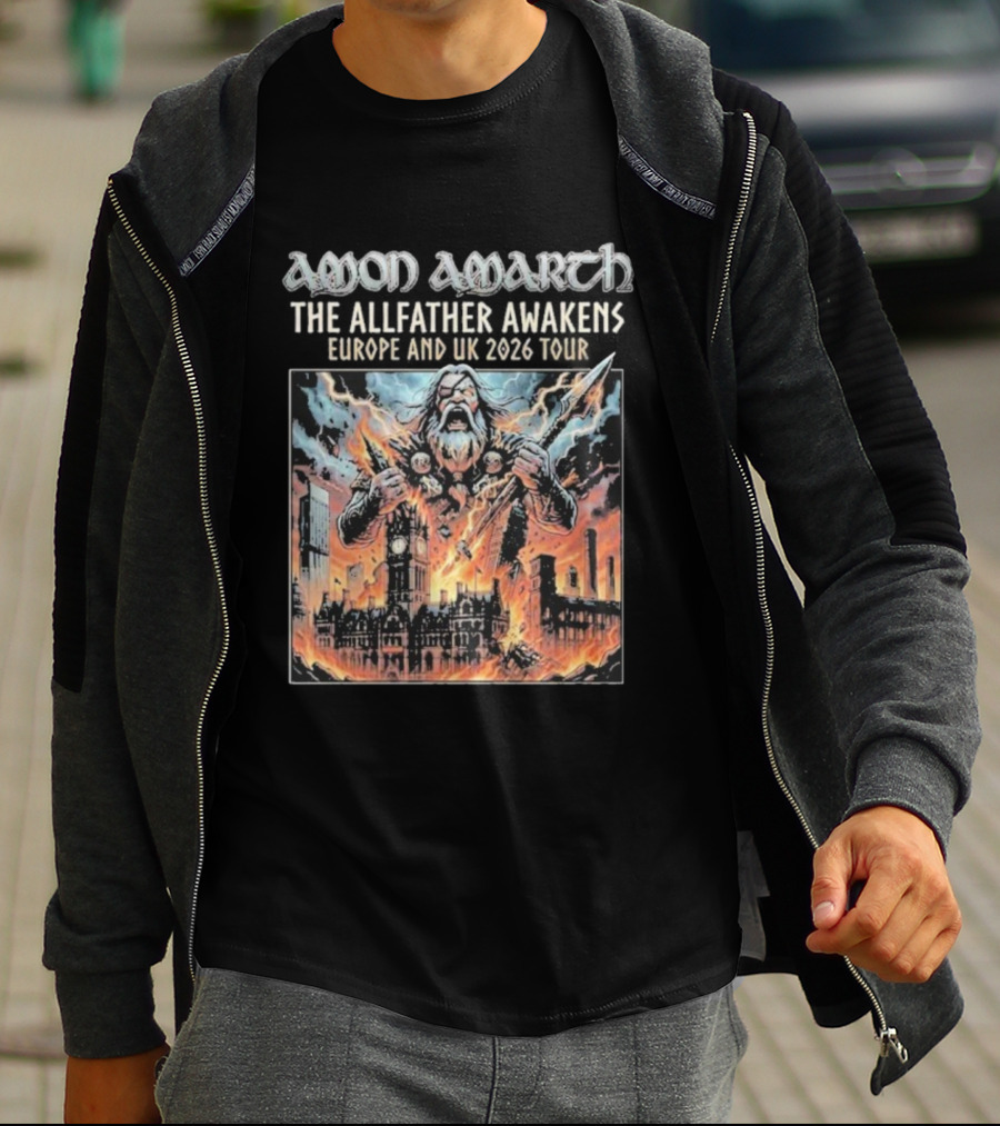 Amon Amarth The Allfather Awakens Europe And UK 2026 Tour Manchester UK 10 October T-Shirt