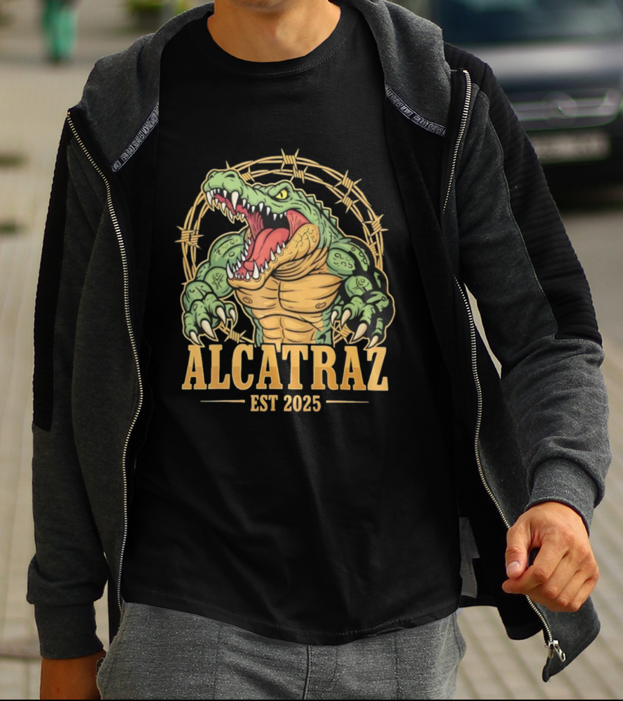 Alcatraz Alligator Muscle Est 2025 Florida Everglades T-Shirt