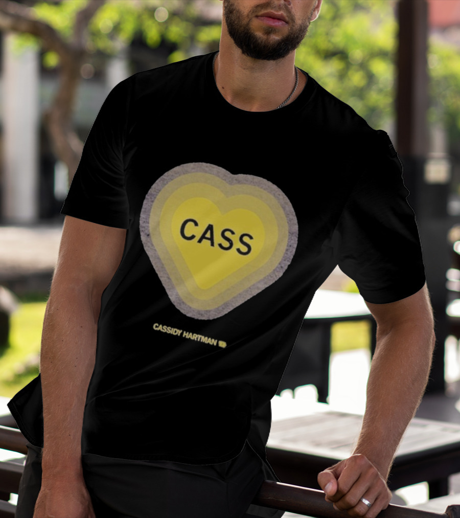 Cassidy Hartman Heartbeat Cass Heart Yellow Heart Pattern T-Shirt