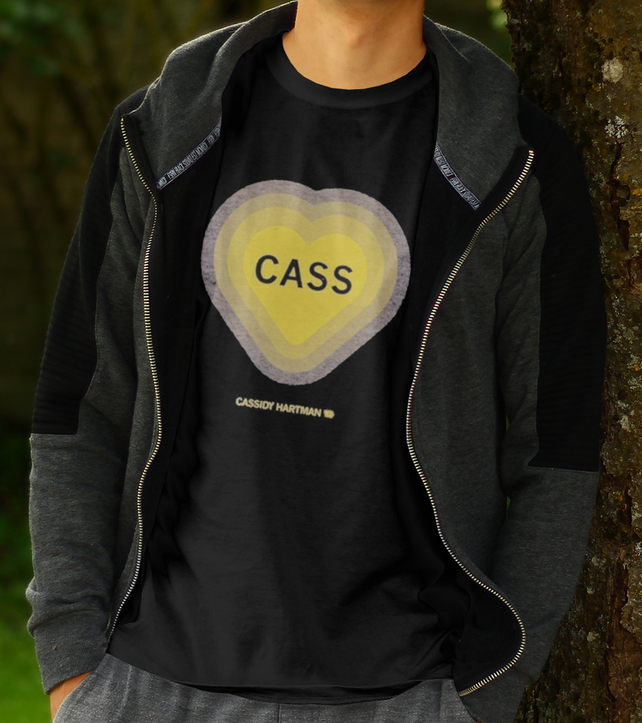 Cassidy Hartman Heartbeat Cass Heart Yellow Heart Pattern T-Shirt