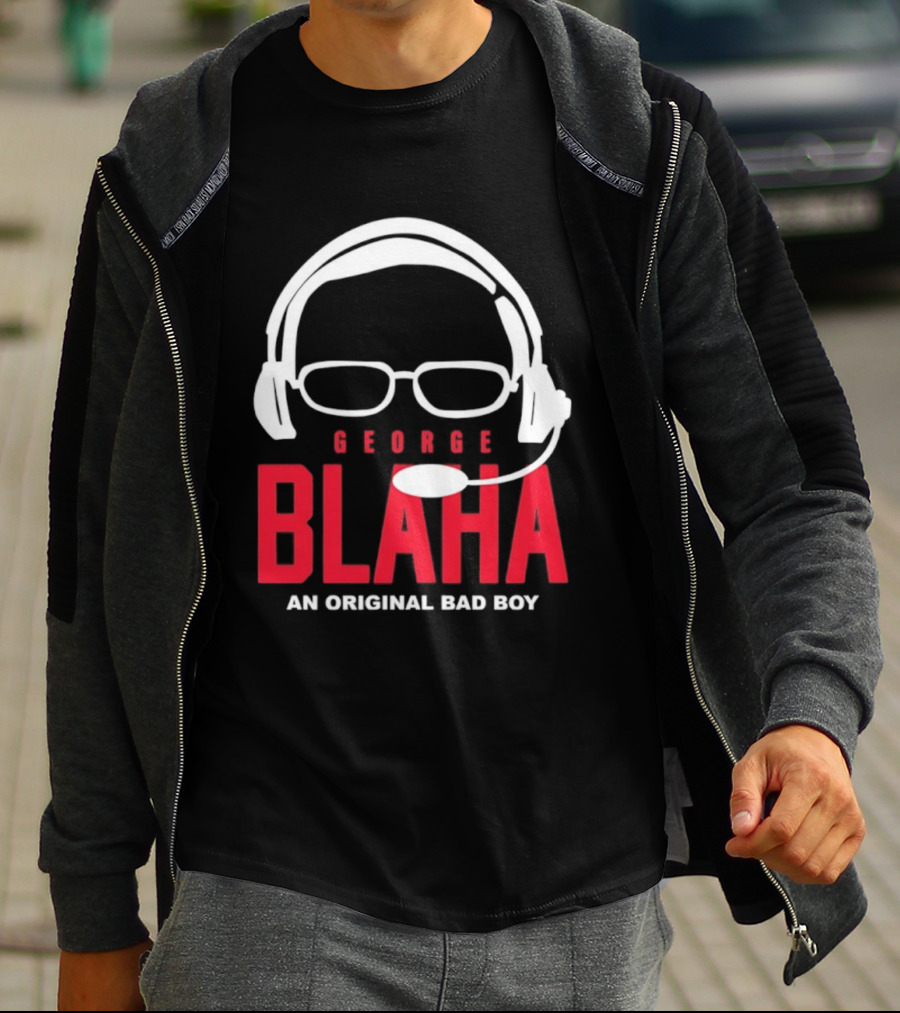 George Blaha Headset Glasses An Original Bad Boy Sports Writer T-Shirt