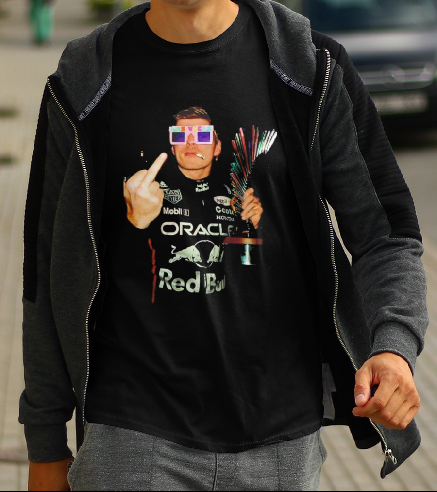 Max Verstappen Oracle Red Bull Racing F1 Champion Cup Las Vegas T-Shirt
