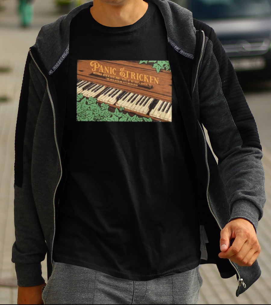 Panic Stricken December 12-14 2025 Austin TX Piano With Green Vines T-Shirt