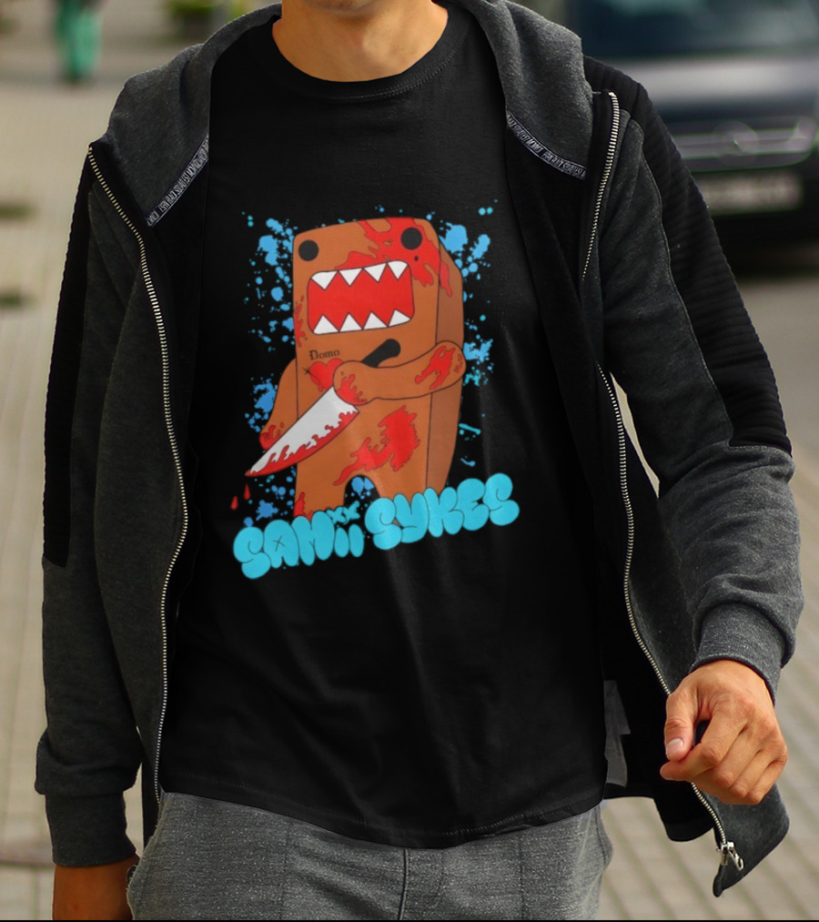 Sami Smyers Domo Knife Blood Splatter T-Shirt
