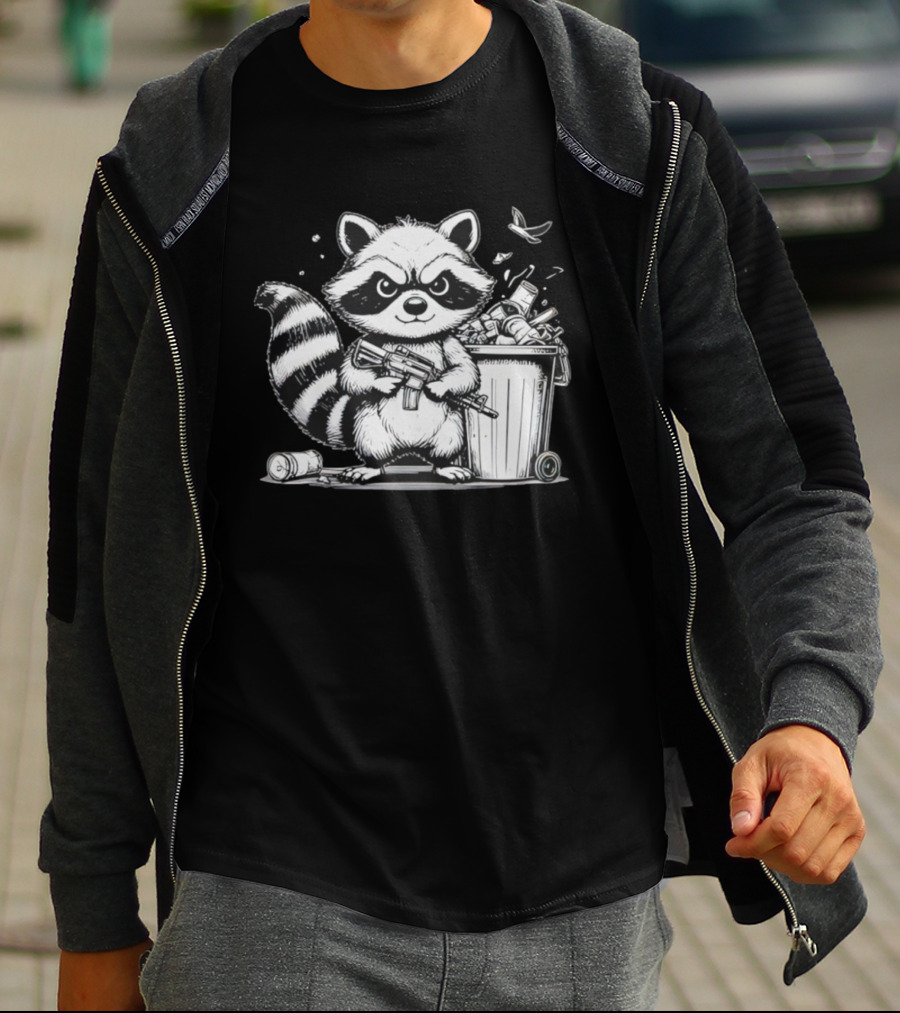 Tiberius The Trash Panda Armed With Quirk And Mischief T-Shirt