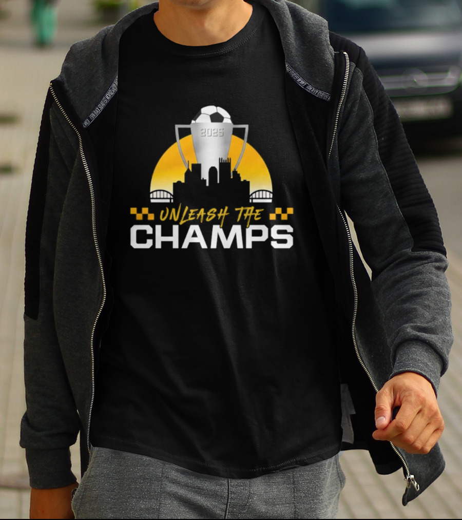 Unleash The Champs 2023 Soccer Trophy Champions T-Shirt