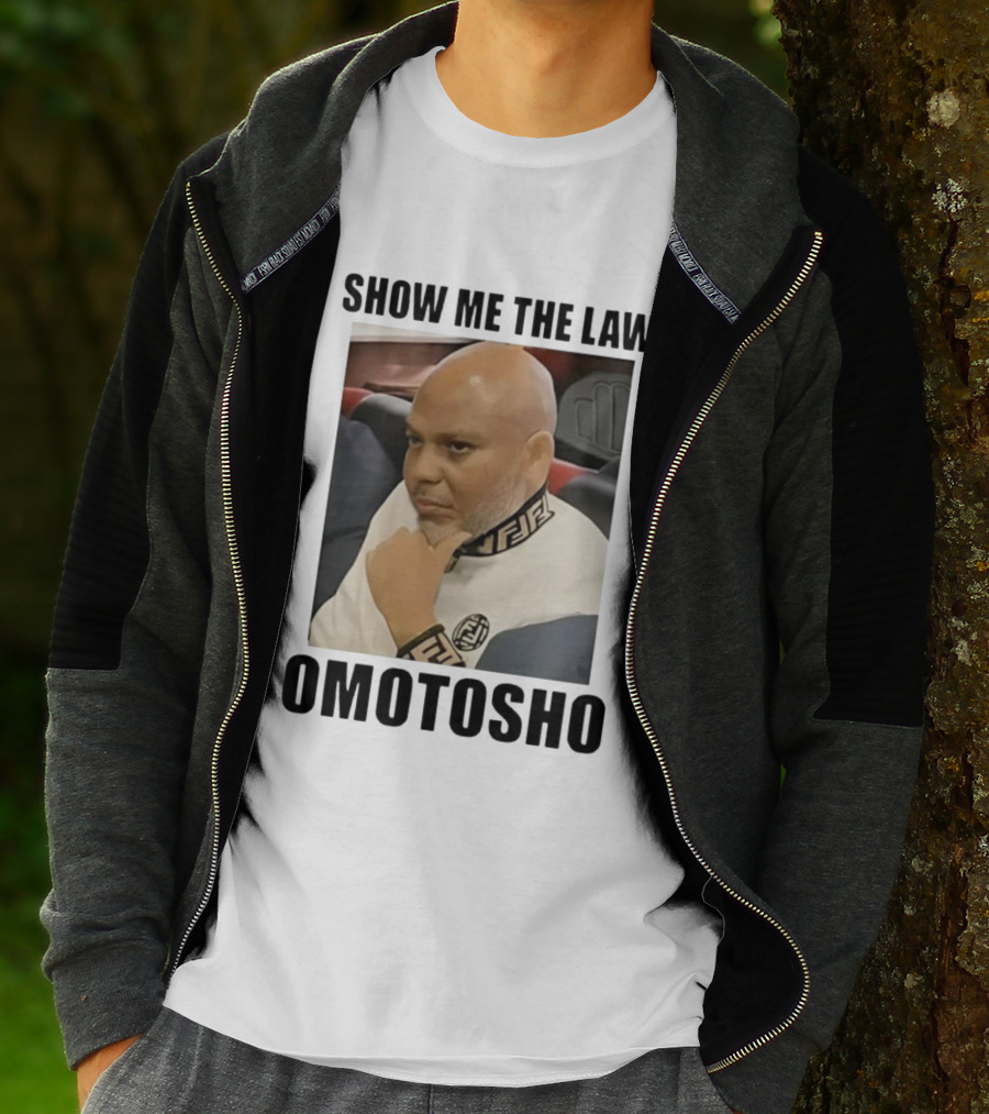 2025 Show Me The Law Omotosho Meme Bald Man Thinking T-Shirt