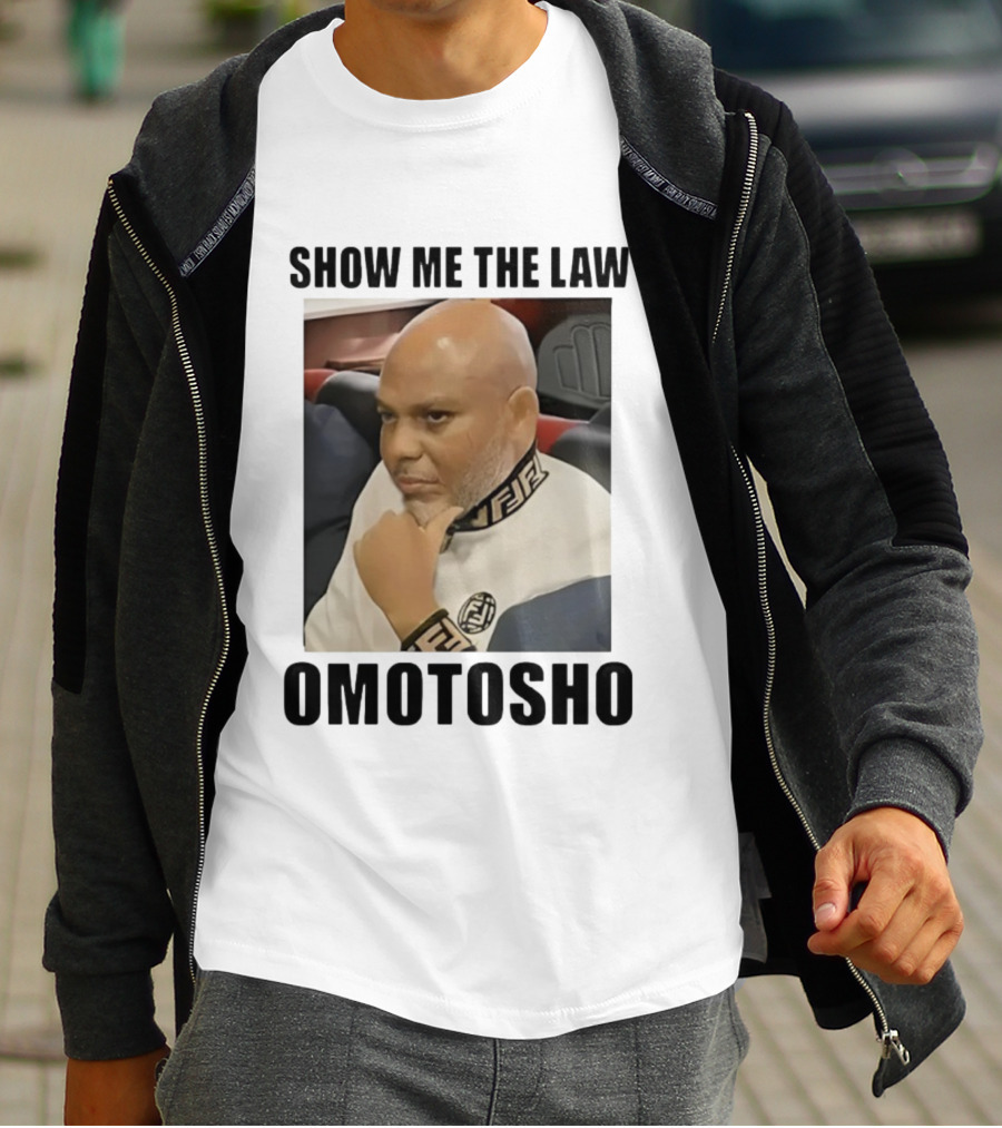 2025 Show Me The Law Omotosho Meme Bald Man Thinking T-Shirt
