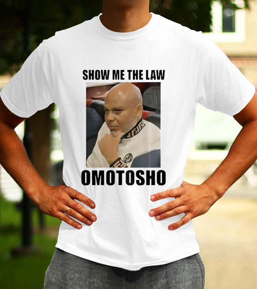 2025 Show Me The Law Omotosho Meme Bald Man Thinking T-Shirt