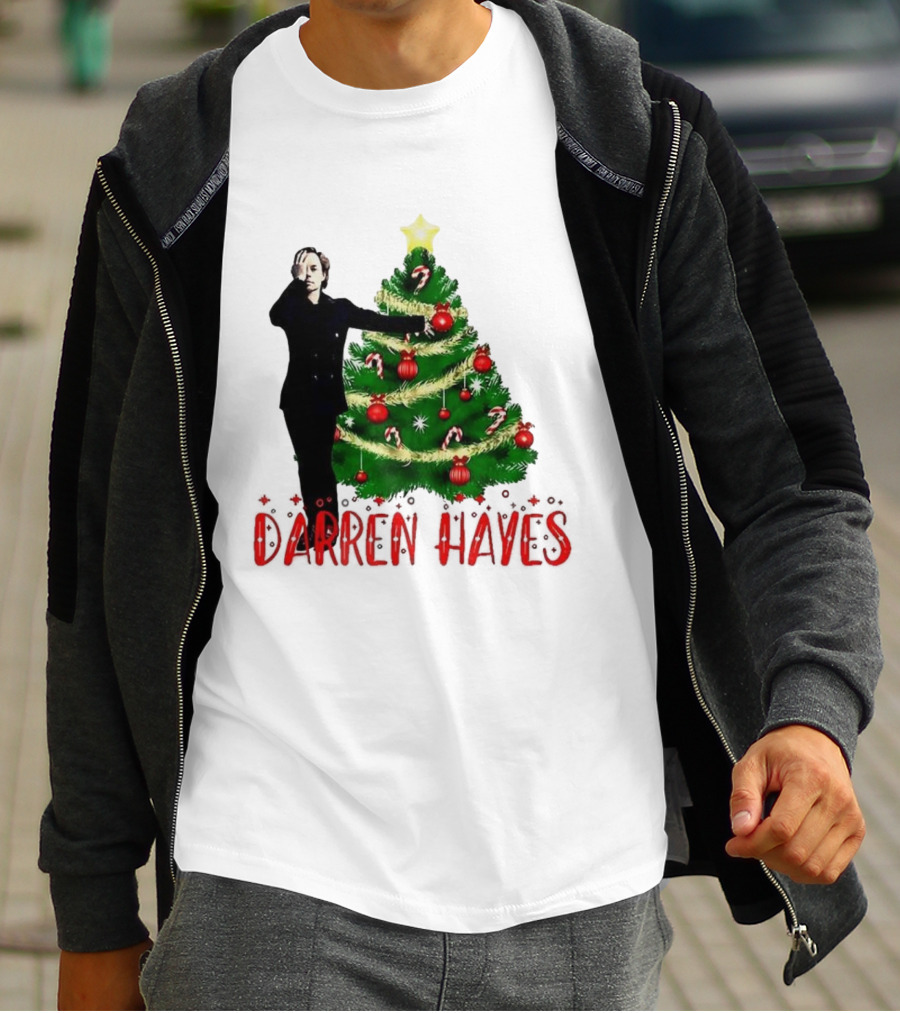 Darren Hayes Christmas Tree Candy Cane Star Holiday T-Shirt