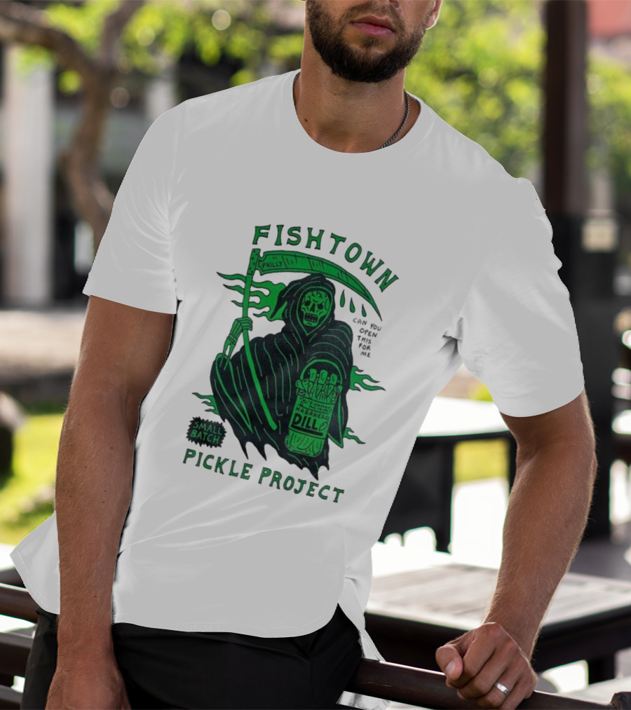 Fishtown Philly Pickle Project Habanero Dill Grim Reaper Small Batch T-Shirt