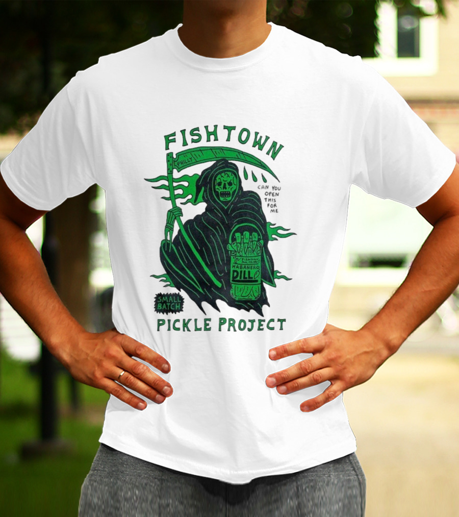 Fishtown Philly Pickle Project Habanero Dill Grim Reaper Small Batch T-Shirt