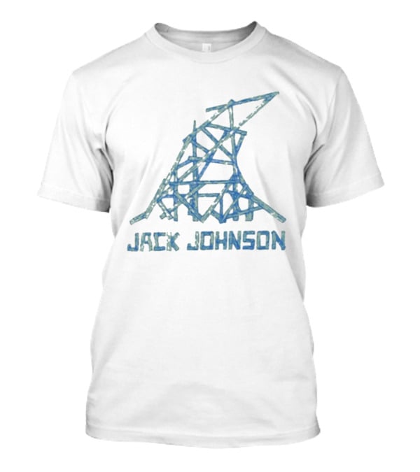 Jack Johnson Wave Geometric Abstract Lines T-Shirt
