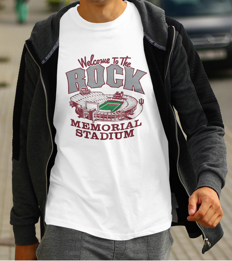 Welcome To The Rock Memorial Stadium Indiana University IU T-Shirt