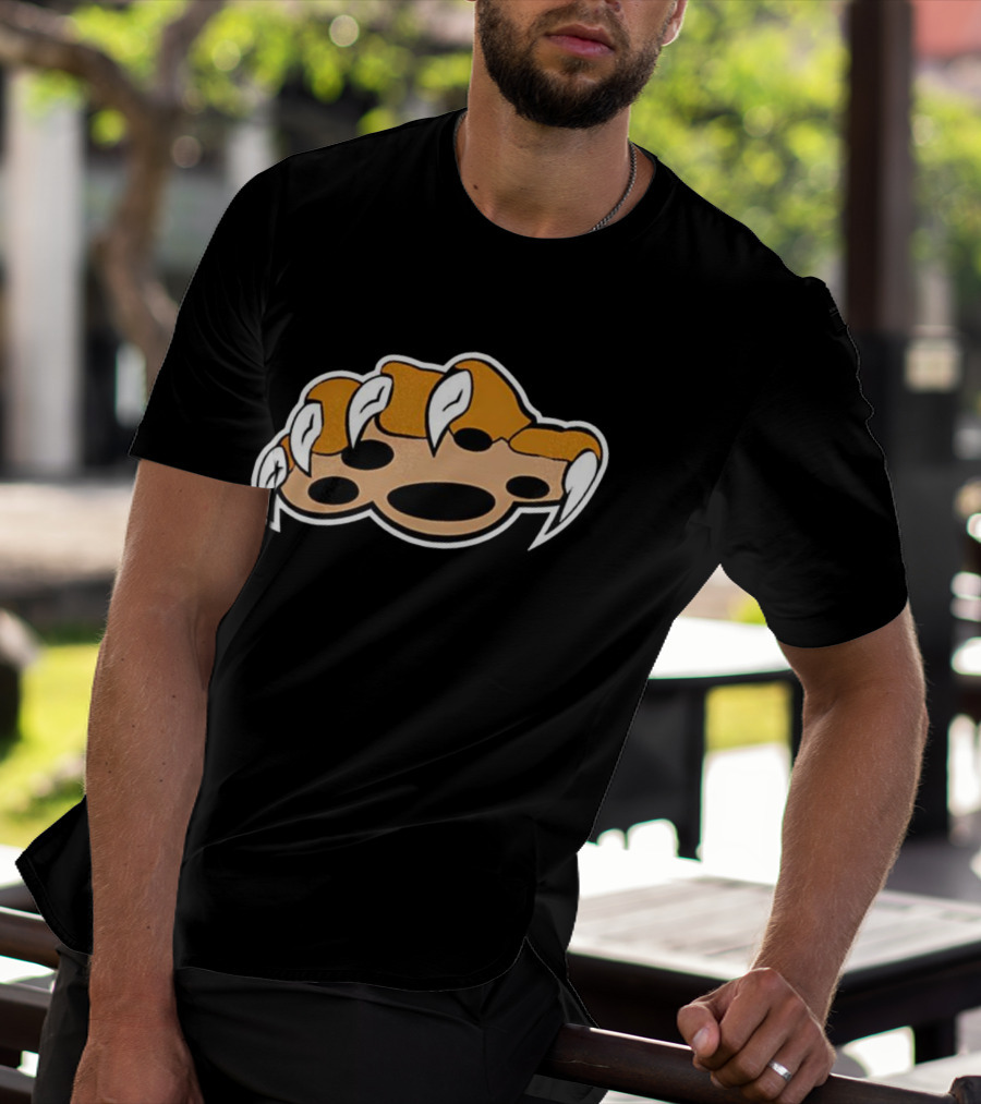 Cat Paw Swipe Claw Scratch Icon Graphic T-Shirt