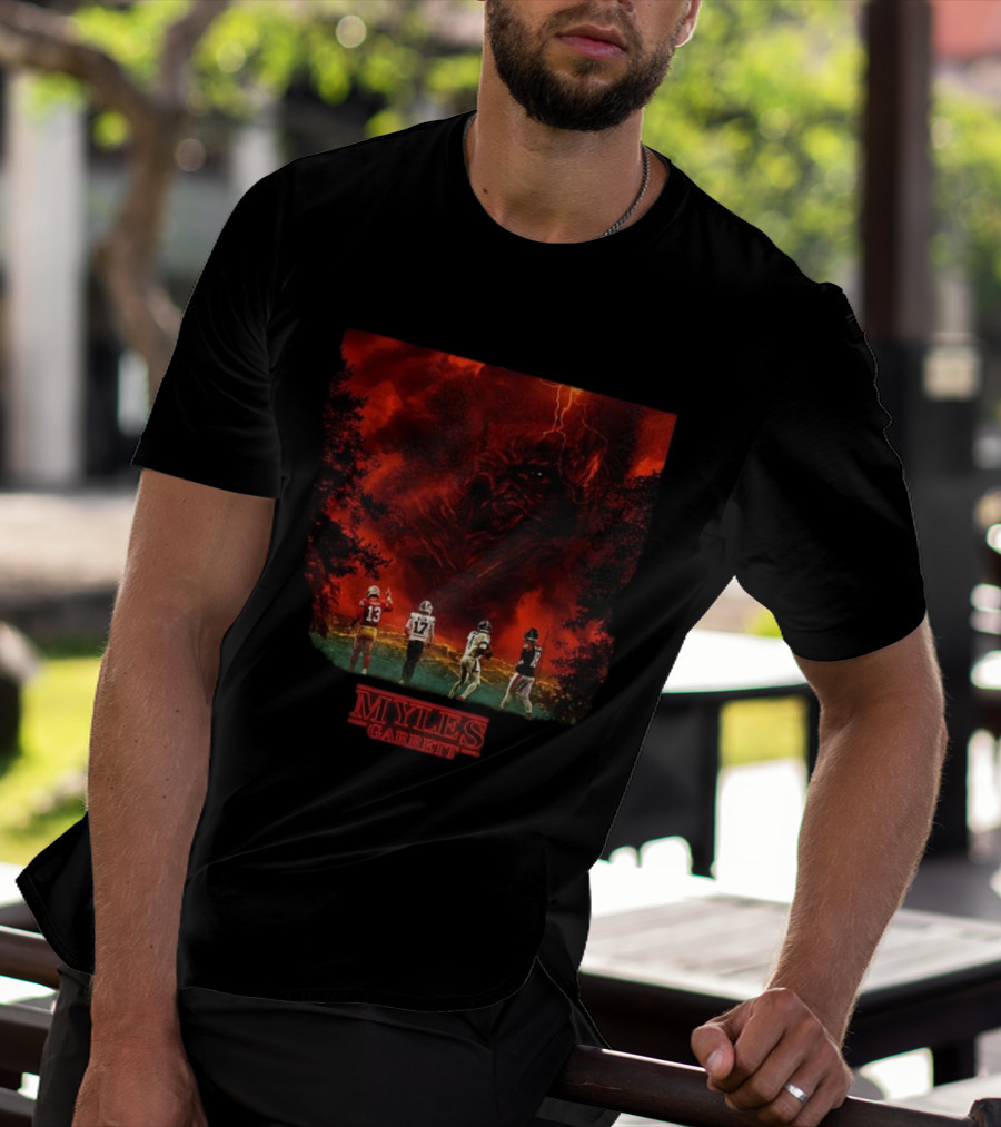 Myles Garrett Cleveland Browns NFL Fantasy Showdown T-Shirt