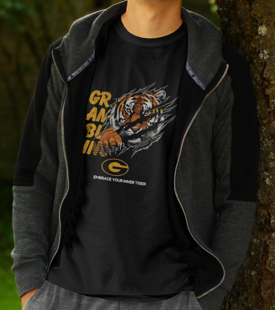 Grambling State Tigers Embrace Your Inner Tiger Fierce Mascot Roar T-Shirt