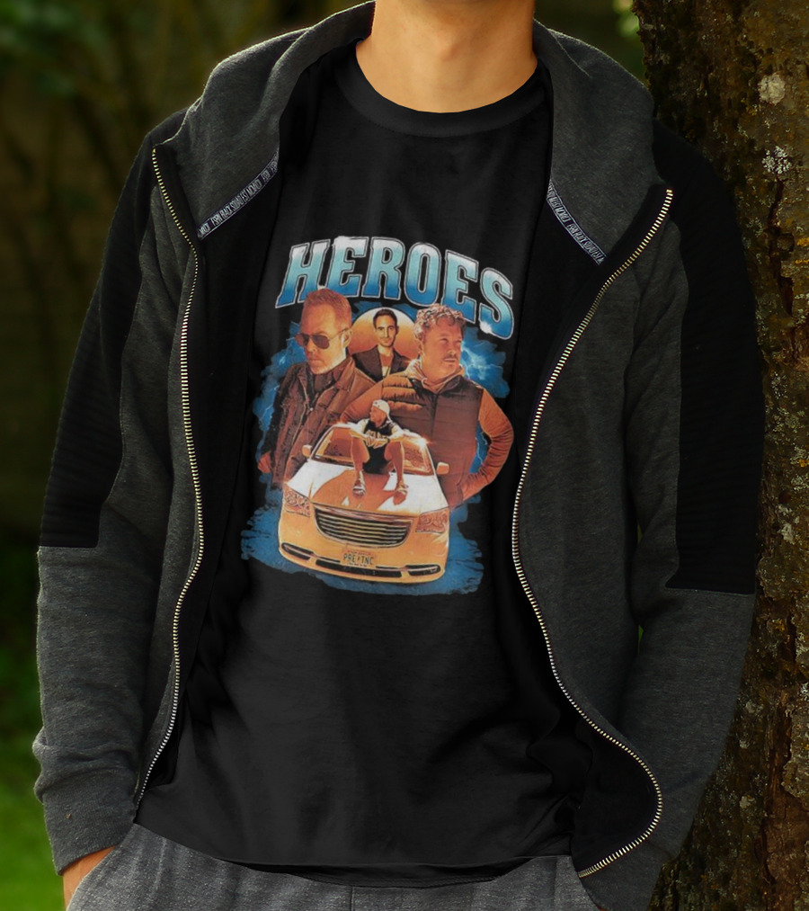 Heroes Pre-Inc Car Scene Trio T-Shirt
