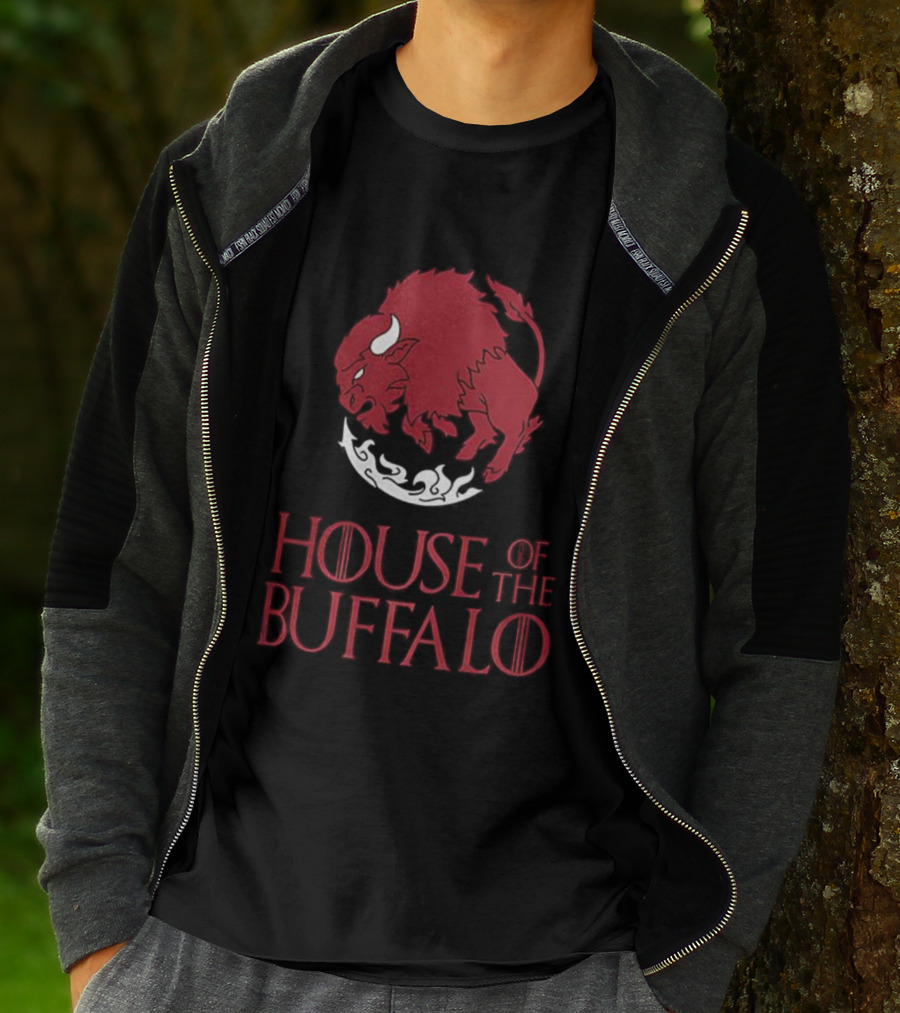 House Of The Buffalo Red Bull Emblem T-Shirt