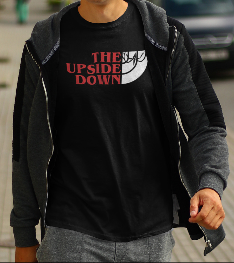 The Upside Down Stranger Things North Face Style T-Shirt
