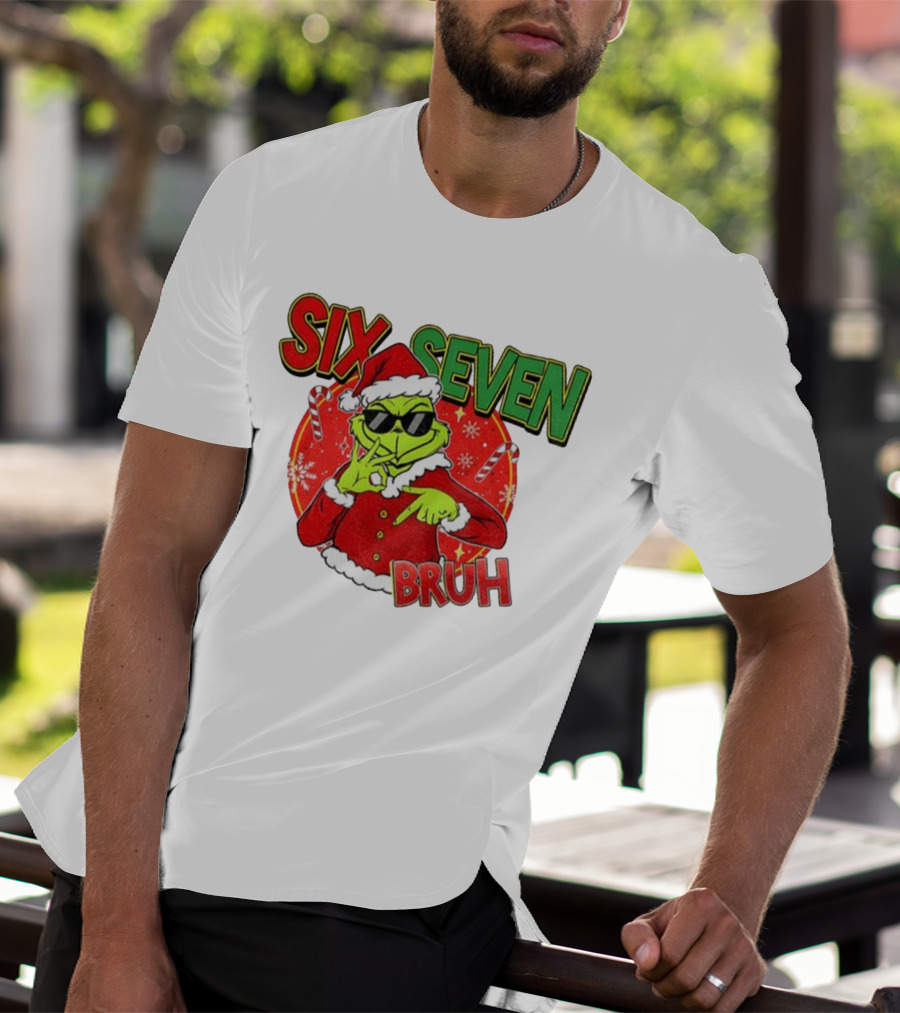 Grinch Santa Bruh Six Seven Christmas T-Shirt