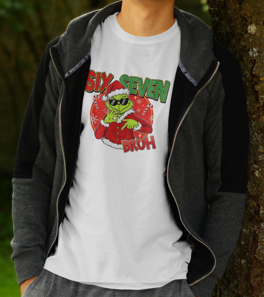 Grinch Santa Bruh Six Seven Christmas T-Shirt