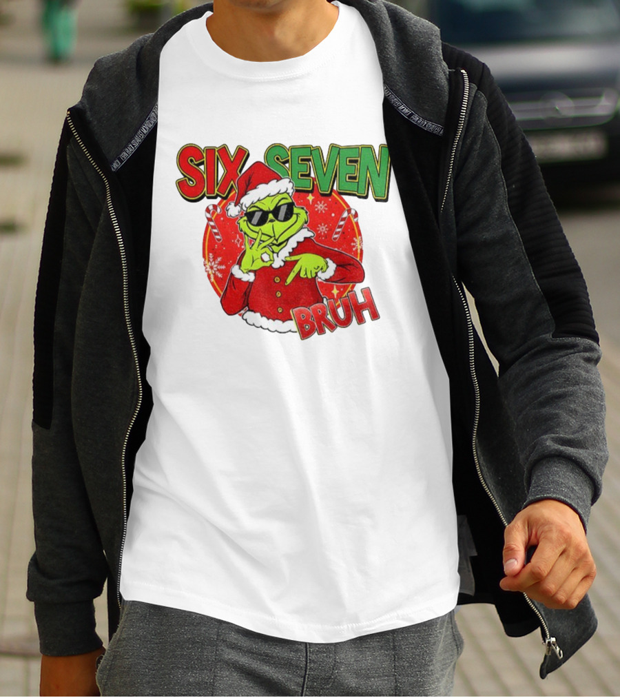 Grinch Santa Bruh Six Seven Christmas T-Shirt