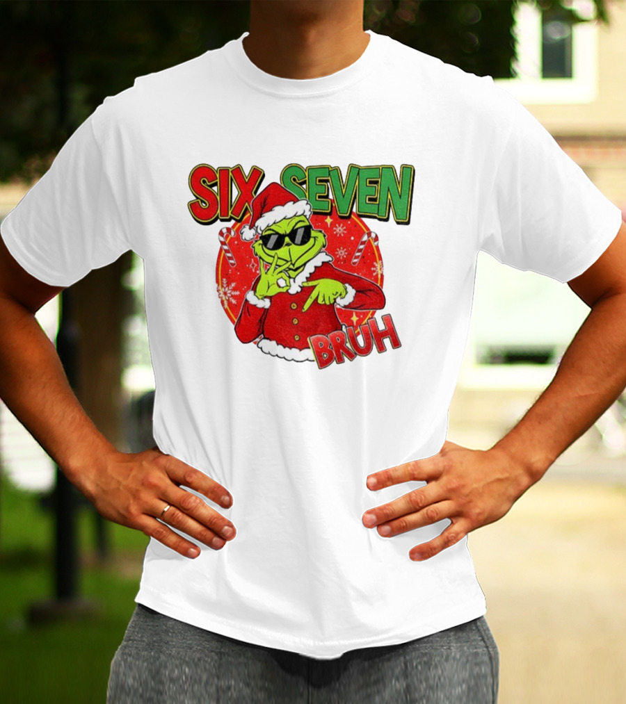 Grinch Santa Bruh Six Seven Christmas T-Shirt