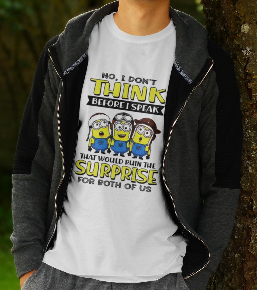 Minion No I Don't Think Surprise For Both Of Us T-Shirt
