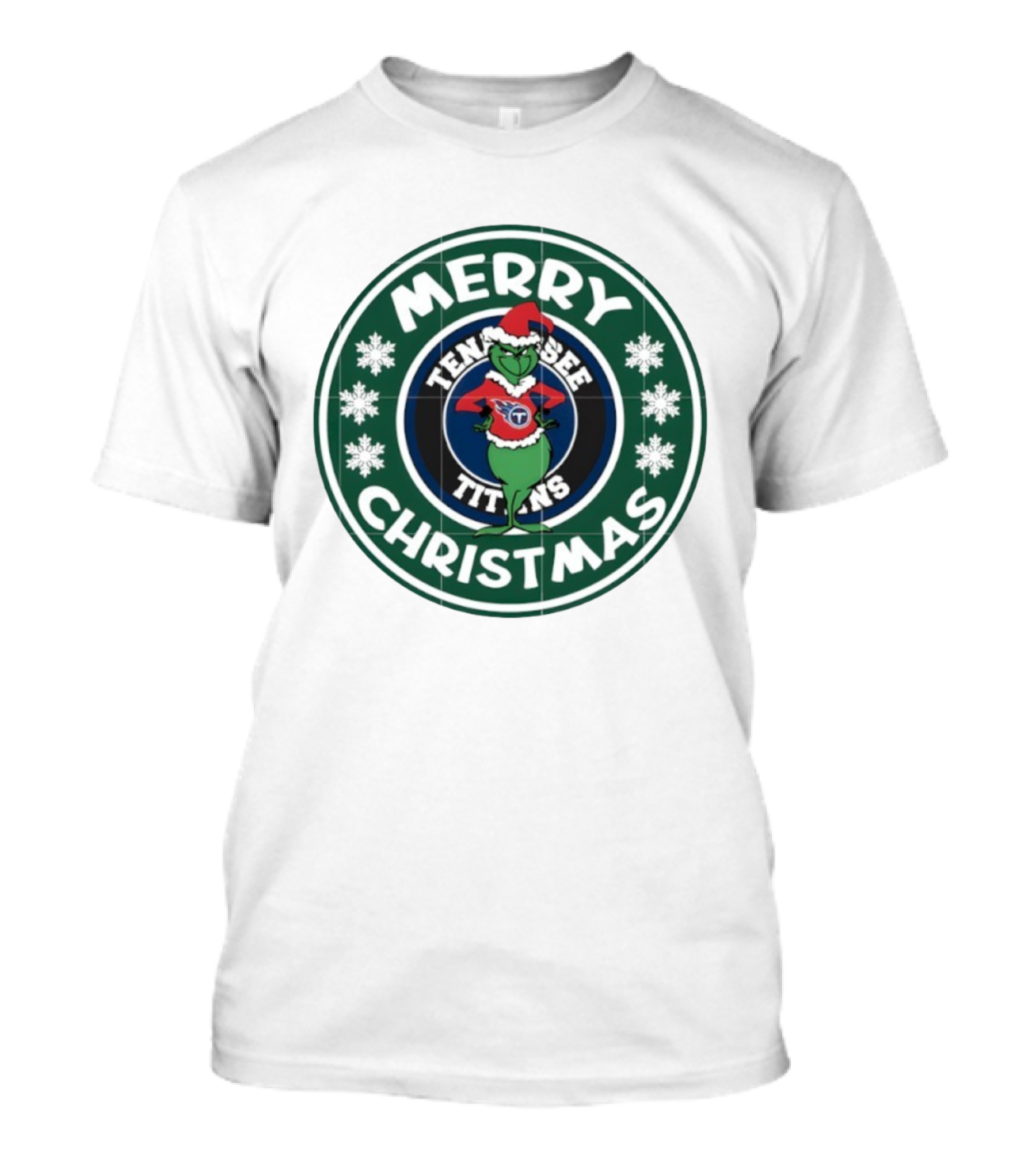 Merry Christmas Grinch Tennessee Titans Holiday T-Shirt