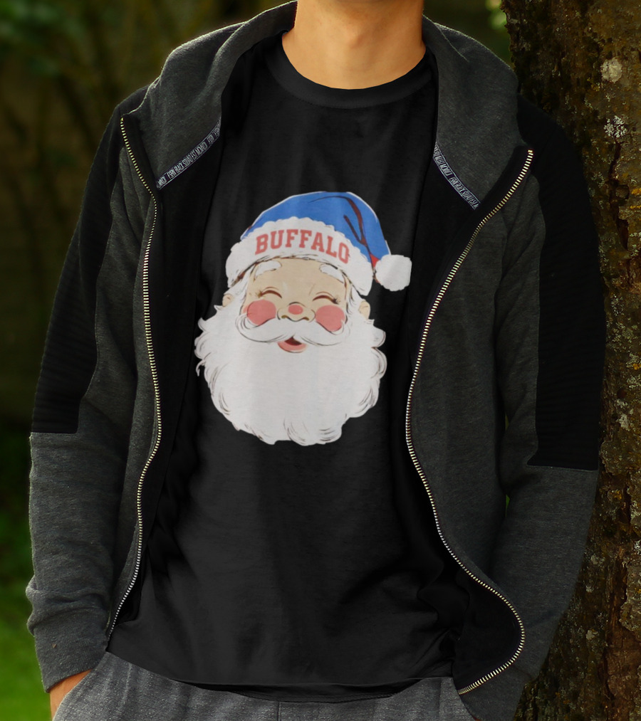 Buffalo Bills Merry Christmas Santa 2025 T-Shirt
